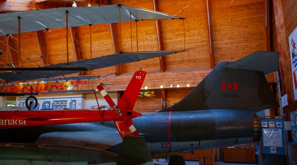 Atlantic Canada Aviation Museum showing aircraft and interior views