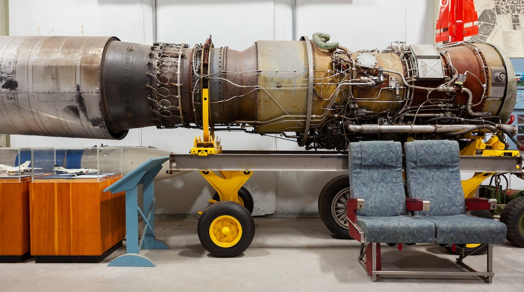 Atlantic Canada Aviation Museum showing interior views