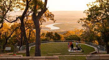 Berserker which includes views, a garden and a sunset