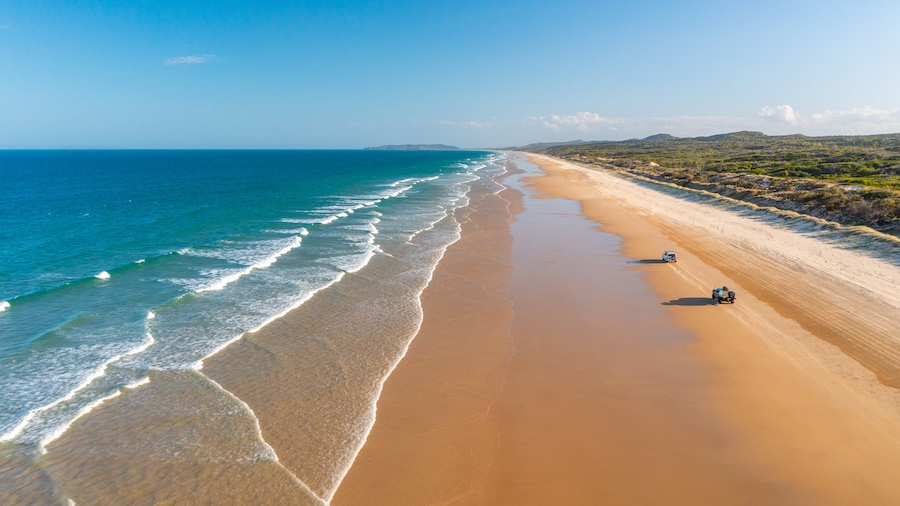 Byfield featuring 4 wheel driving, landscape views and a sandy beach