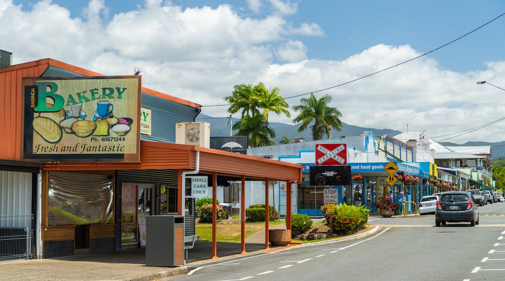 Babinda featuring signage and a small town or village