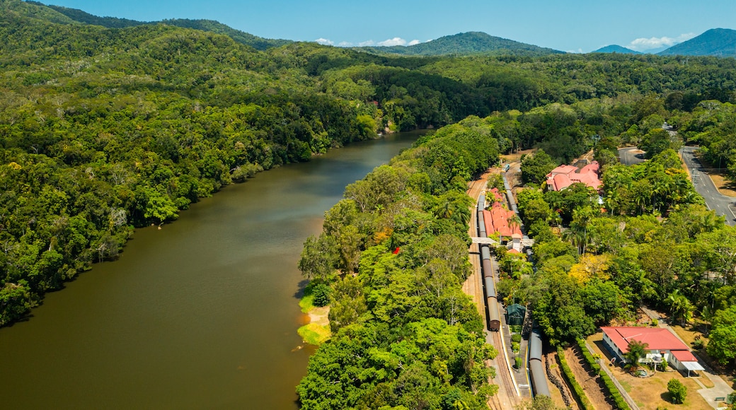 Kuranda which includes tranquil scenes, a river or creek and landscape views