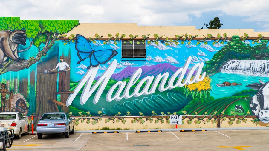 Malanda featuring outdoor art