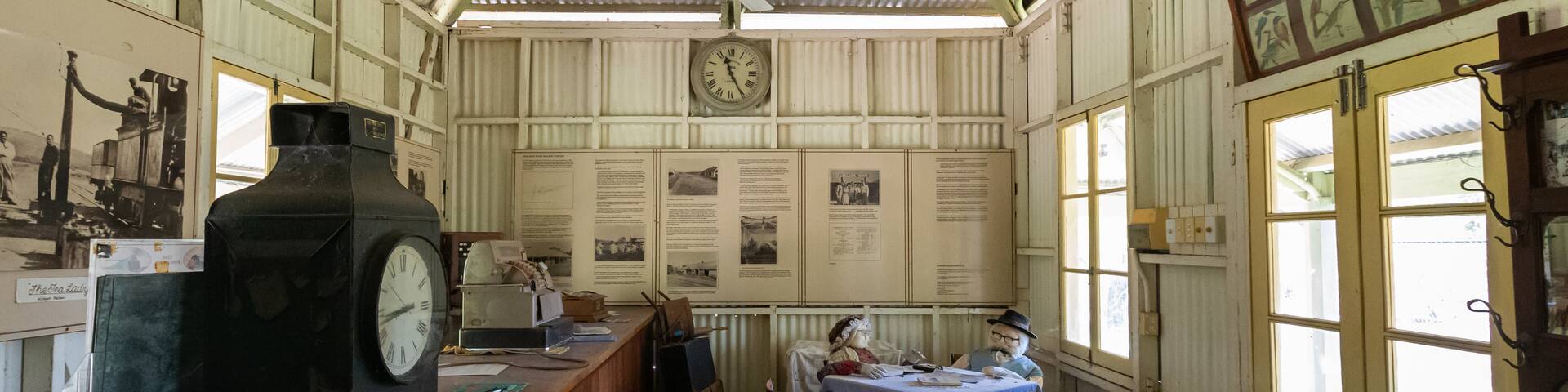 Adelaide River Railway Museum which includes heritage elements and interior views