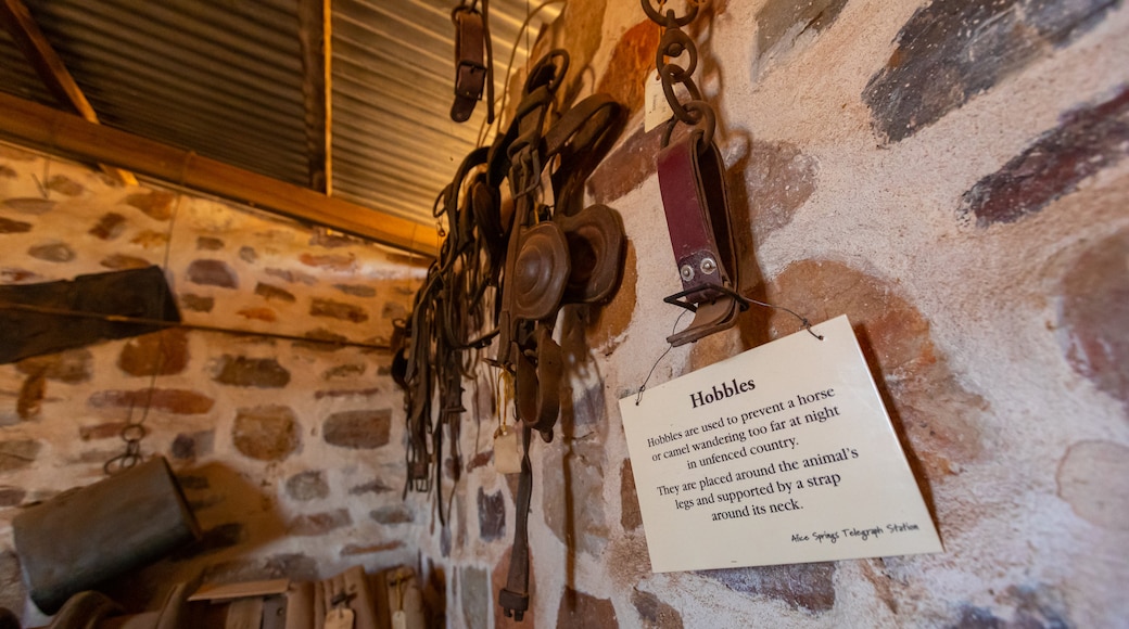 Alice Springs Telegraph Station which includes signage