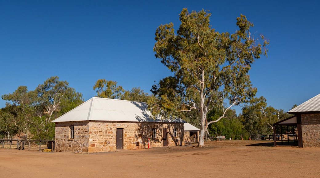 Alice Springs Telegraph Station featuring desert views and a small town or village