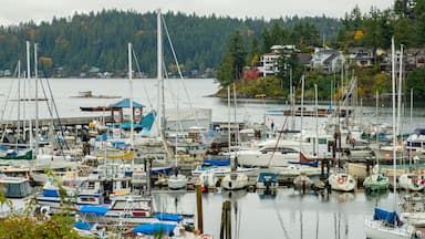 Gibsons which includes a bay or harbor