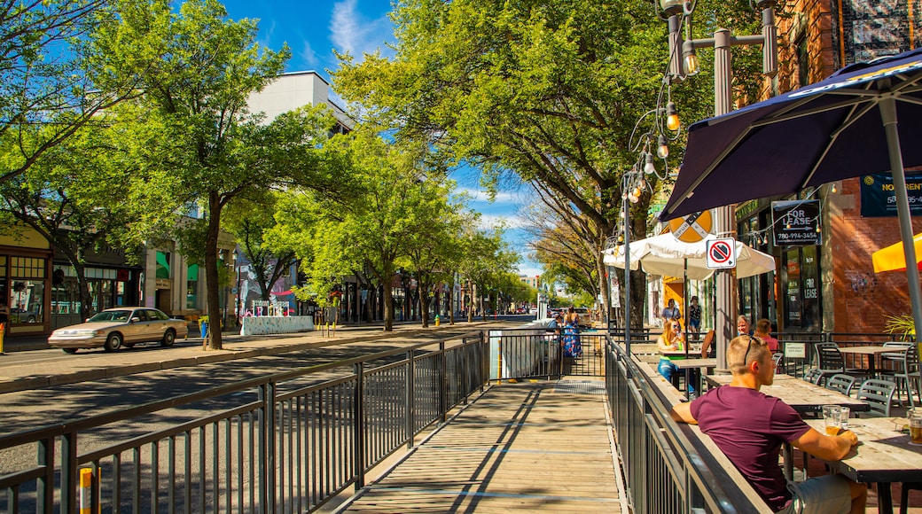 Whyte ave featuring outdoor eating