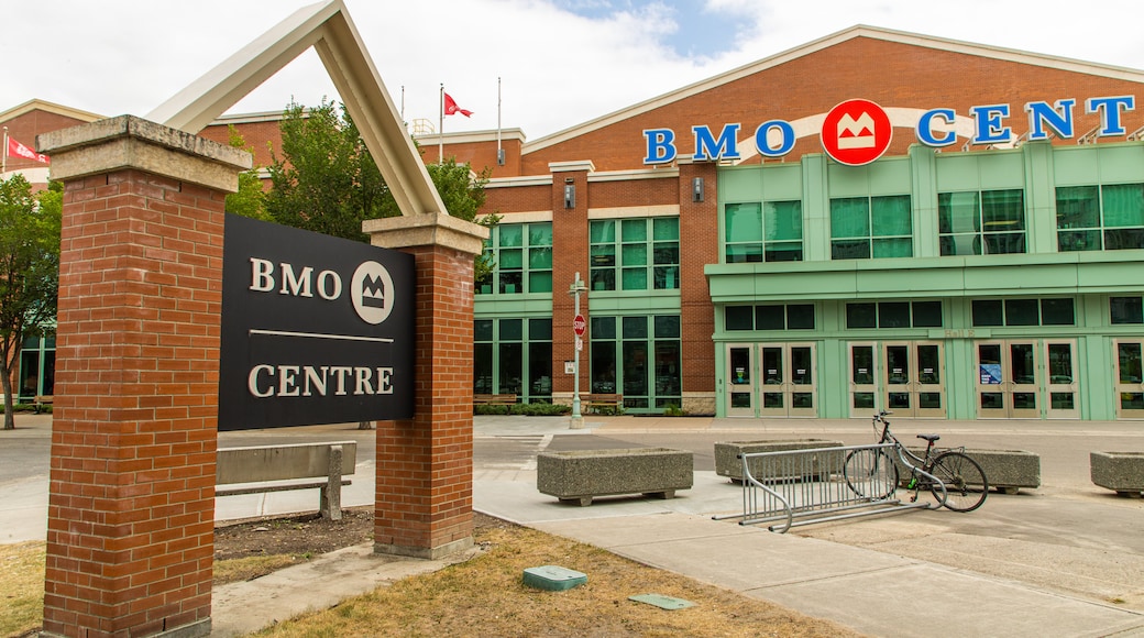 BMO Centre featuring signage