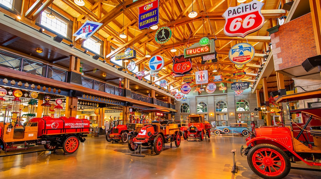 Gasoline Alley Museum featuring signage, interior views and heritage elements