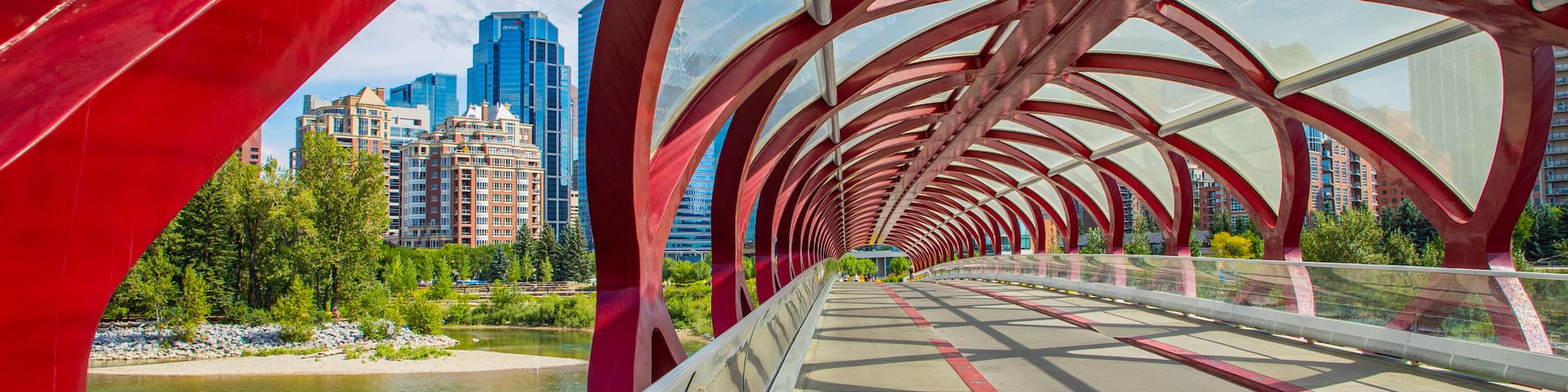 Peace Bridge featuring a bridge