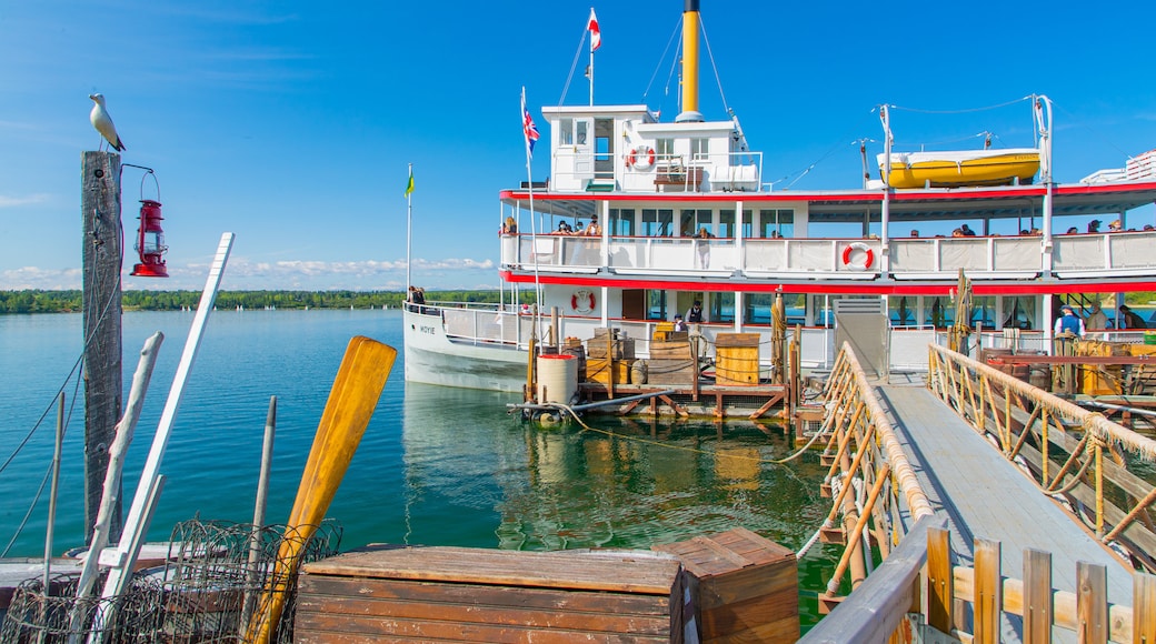 Calgary showing a bay or harbor and boating