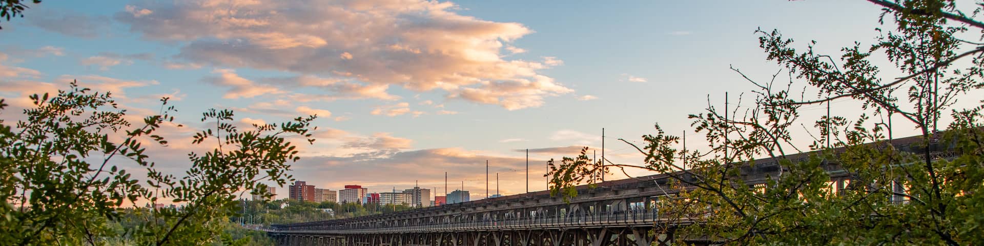 High Level Bridge featuring a river or creek, a bridge and a sunset
