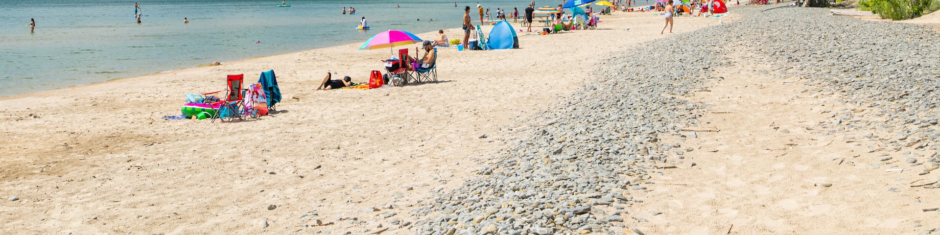 North Beach Provincial Park which includes general coastal views and a sandy beach