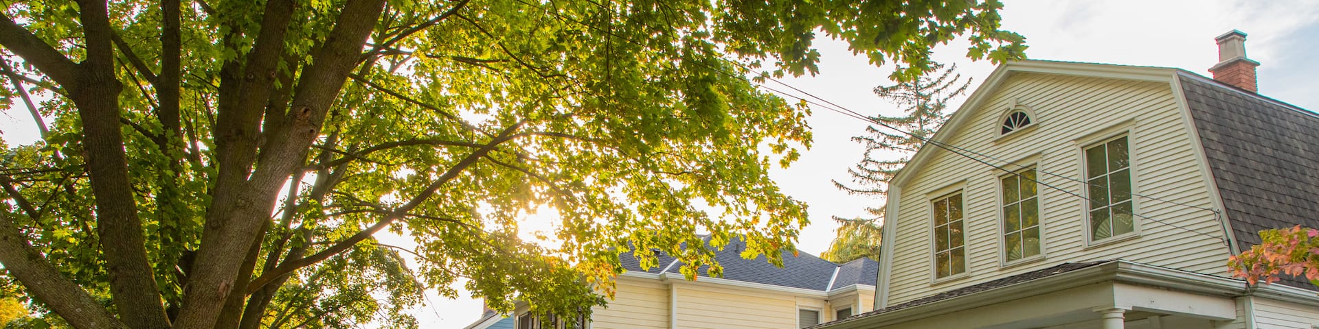 Old Town Historic District which includes a sunset and a house