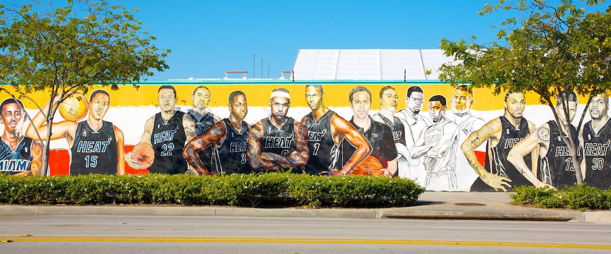 Distrito de arte Wynwood que incluye arte al aire libre
