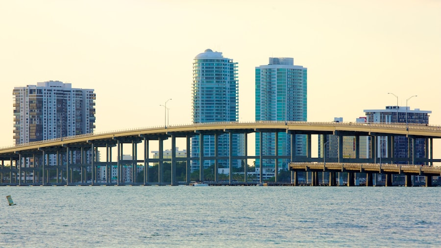 Tranquil island with pristine beaches and ocean views at Key Biscayne near Miami.