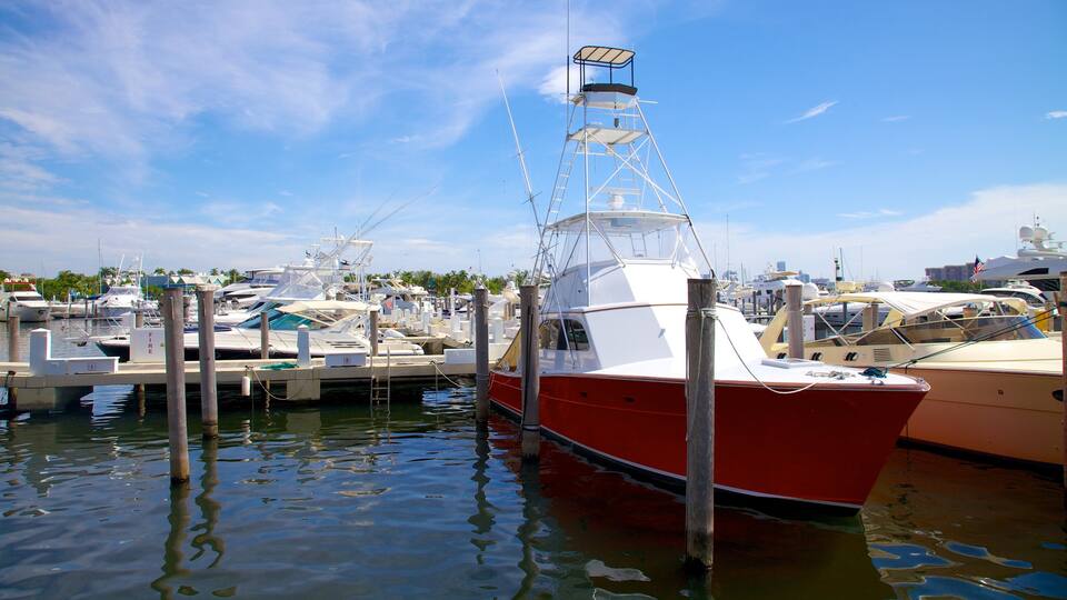 Coconut Grove which includes a marina