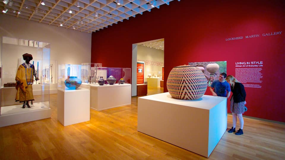 Orlando Museum of Art caracterizando arte e vistas internas assim como um casal