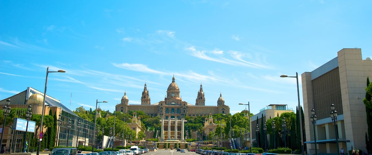 Barcelona featuring a city and street scenes