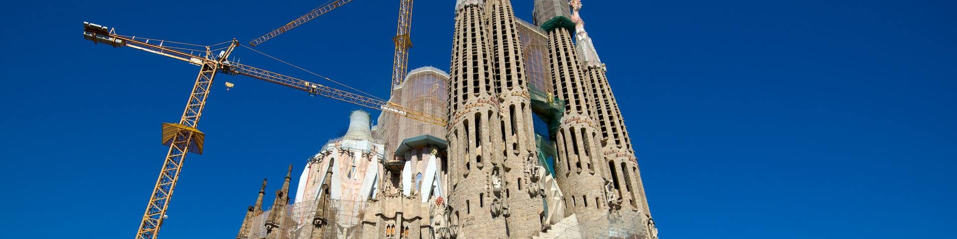 Sagrada Familia showing heritage architecture, a church or cathedral and religious aspects