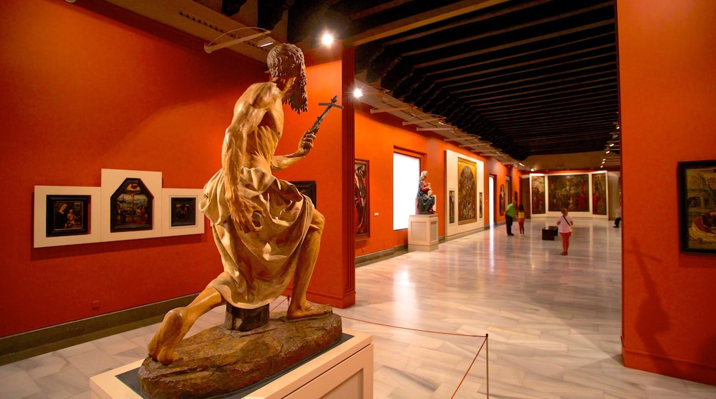 Museum of Fine Arts which includes interior views, a statue or sculpture and art