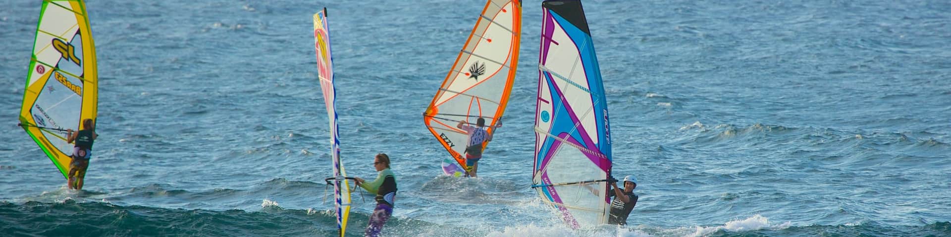 Hookipa Beach Park featuring waves and windsurfing