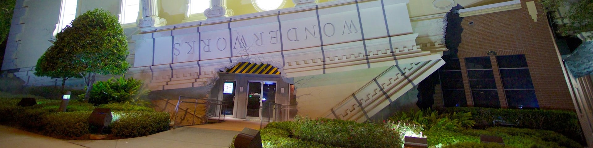 Wonderworks featuring night scenes and signage