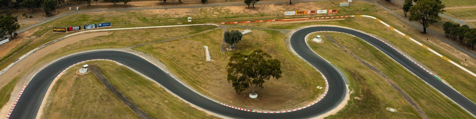 Winton Motor Raceway showing landscape views and tranquil scenes