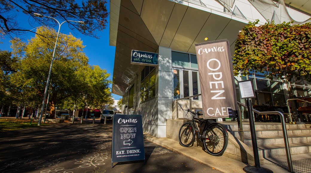 Murray Art Museum Albury showing signage