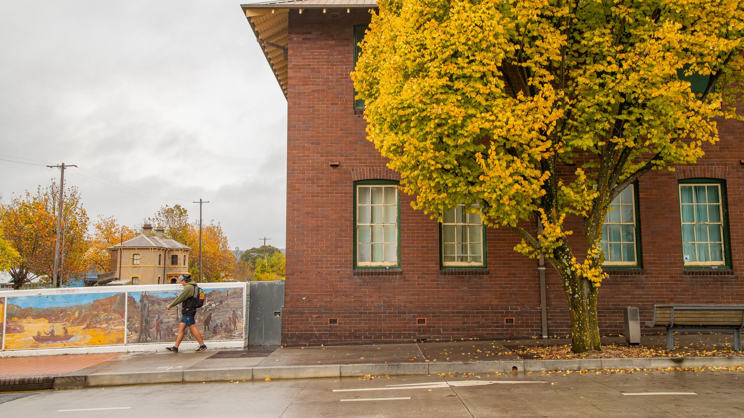 Lithgow featuring street scenes as well as an individual male