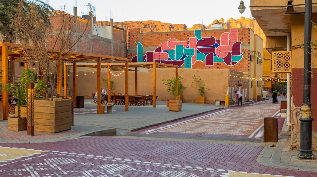 Al Jadidah which includes outdoor art