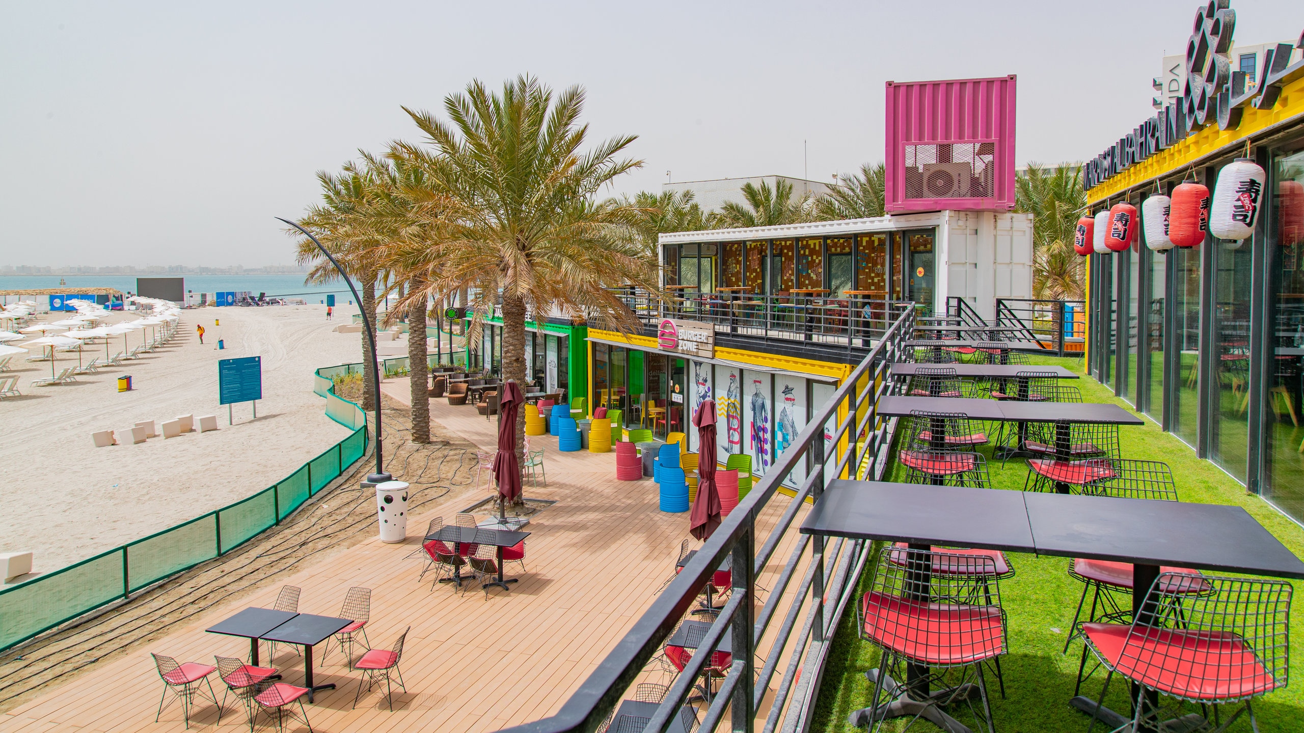 Muharraq showing a coastal town