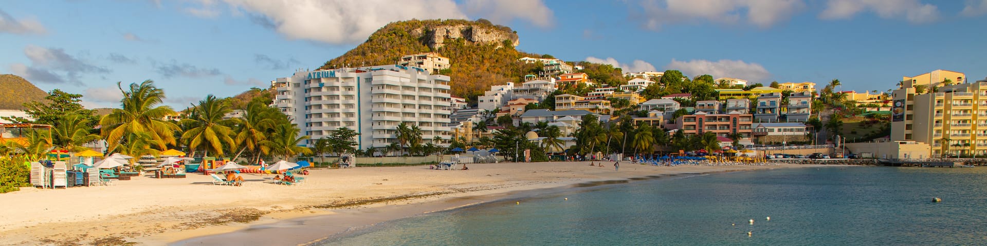Kim Sha Beach showing general coastal views and a coastal town