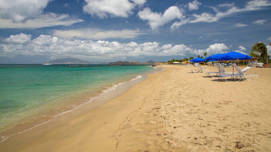 Pinney\'s Beach featuring a sandy beach and general coastal views