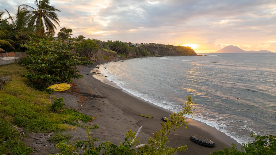 Dieppe Bay Town featuring landscape views, general coastal views and a sunset
