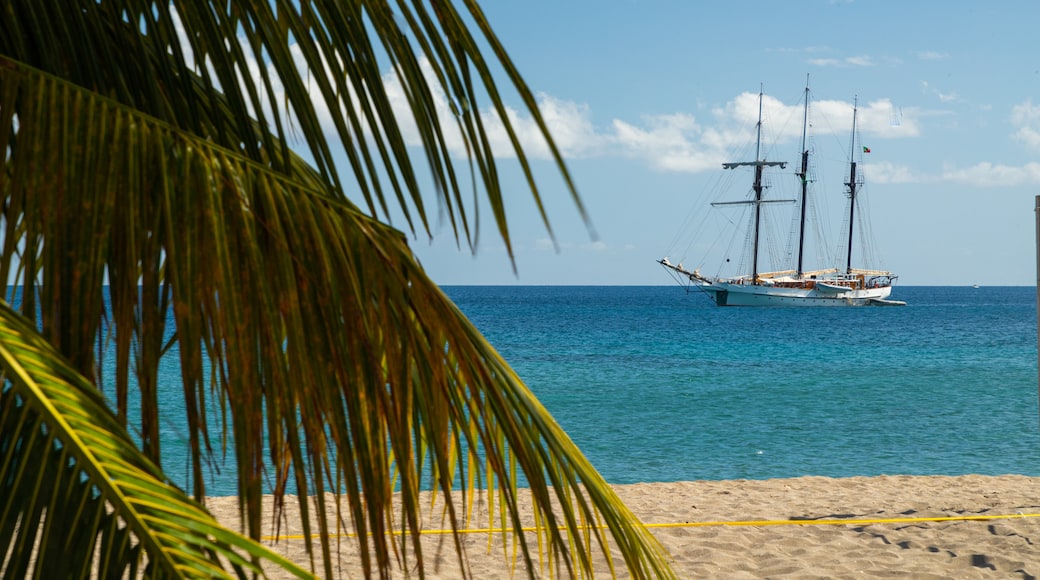 Frigate Bay Beach featuring a sandy beach, boating and general coastal views