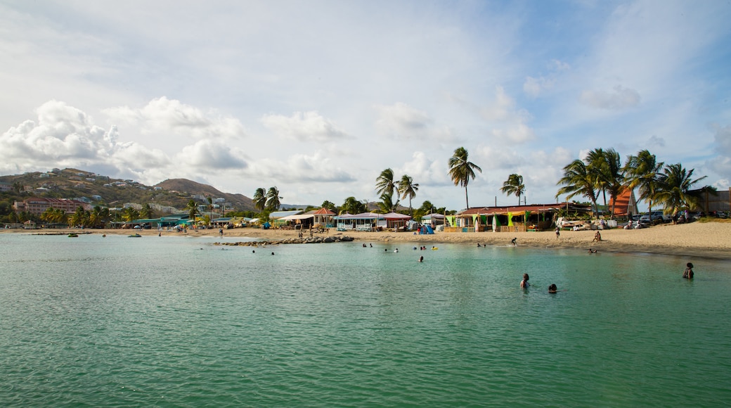 Frigate Bay Beach featuring general coastal views and a coastal town