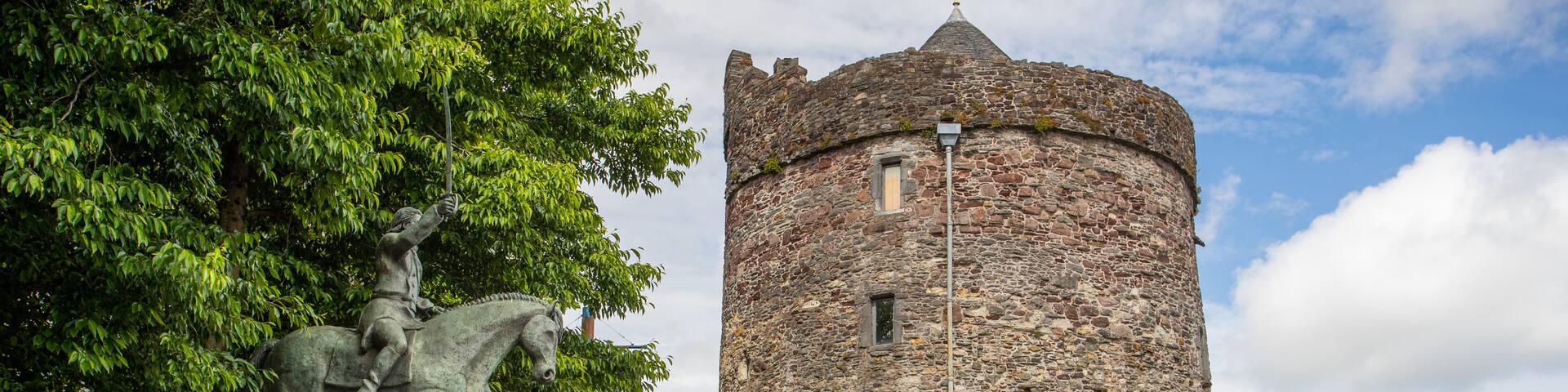 Reginald\'s Tower showing a statue or sculpture and heritage elements