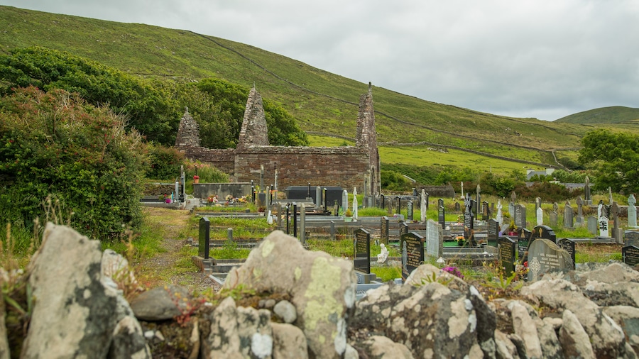 Kilmalkedar Church which includes heritage elements, a cemetery and a church or cathedral