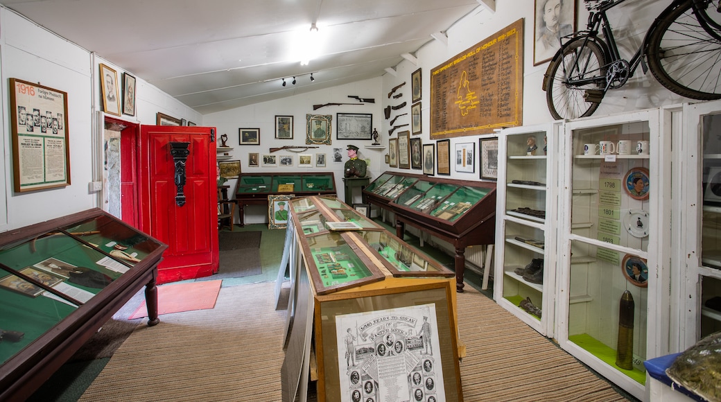 Cashel Folk Village featuring heritage elements and interior views