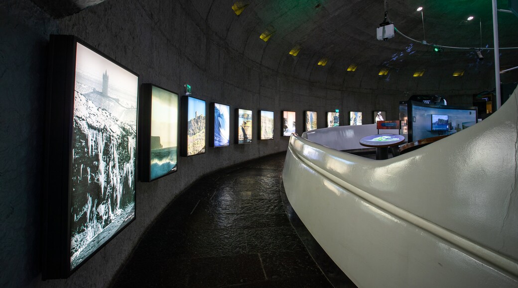 Cliffs of Moher featuring interior views