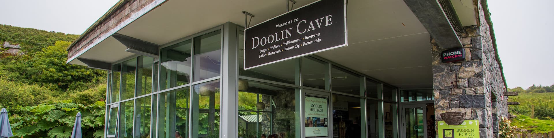 Doolin Cave which includes signage