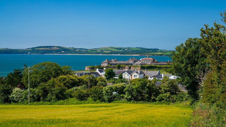 Duncannon showing a coastal town and general coastal views