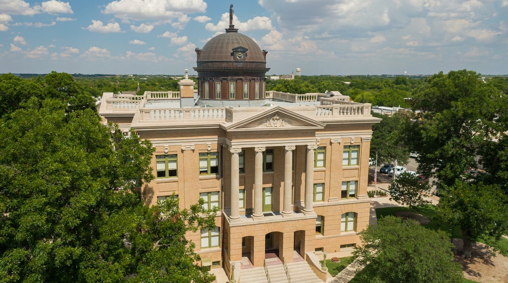 Georgetown showing heritage architecture and an administrative buidling