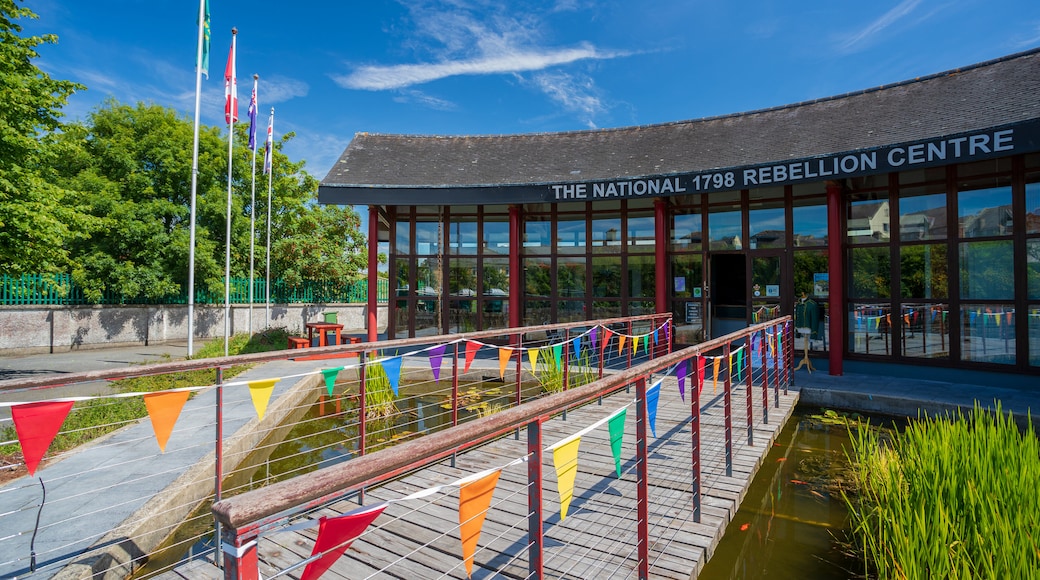 National 1798 Centre which includes signage and a pond