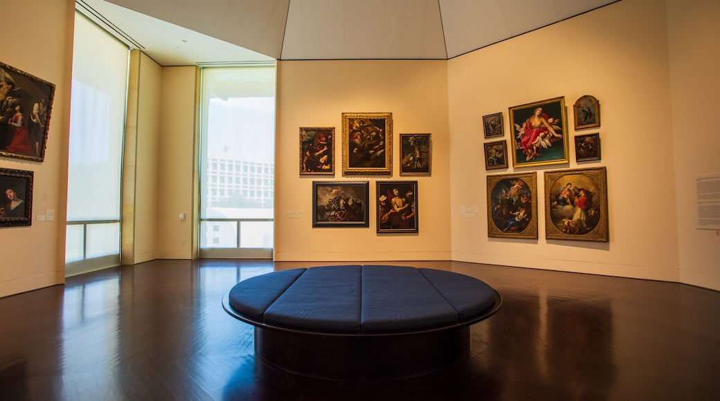 Blanton Museum of Art which includes interior views and art