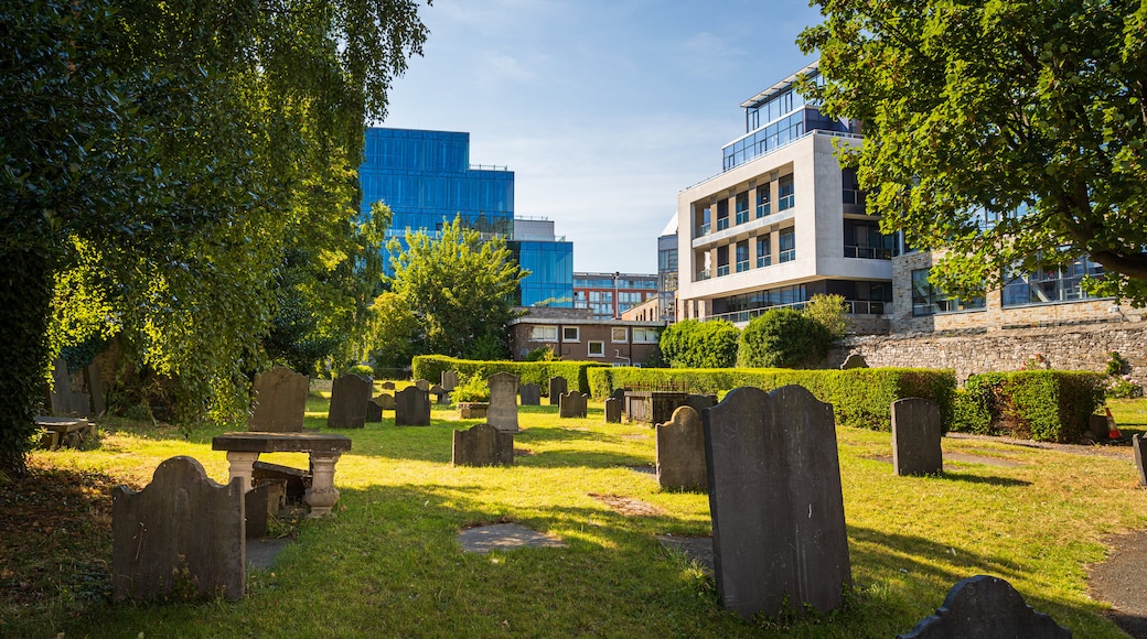 St. Michan\'s Church showing a cemetery