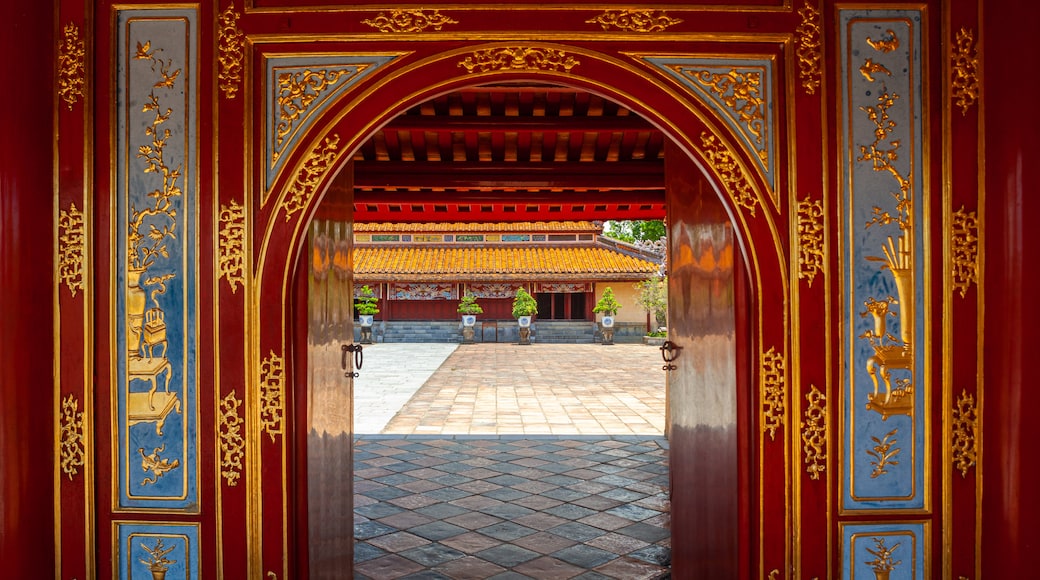 Tomb of Minh Mang which includes interior views and heritage elements