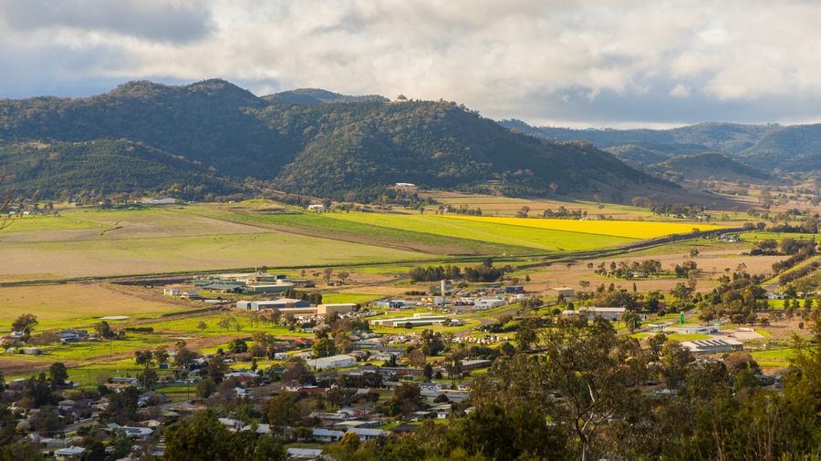 Who\'d A Thought It Lookout featuring a small town or village, tranquil scenes and landscape views